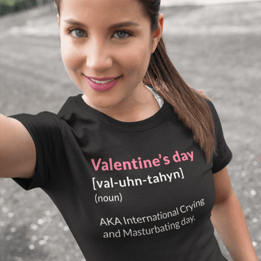 Valentine's Day Definition Also Known As Womens Fitted T-Shirt 8Ball